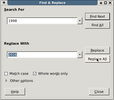 Search/replace 1998